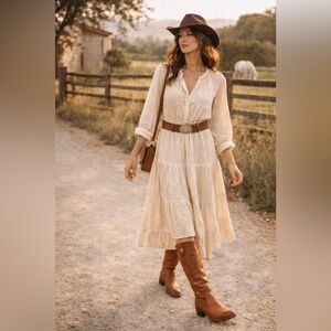 Frye Jackie Button Cognac Brown Leather Riding Boots.  Size 8.5